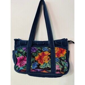 DENIM EMBROIDERED GUATEMALA BAG BY RUTH Y NOHEMI